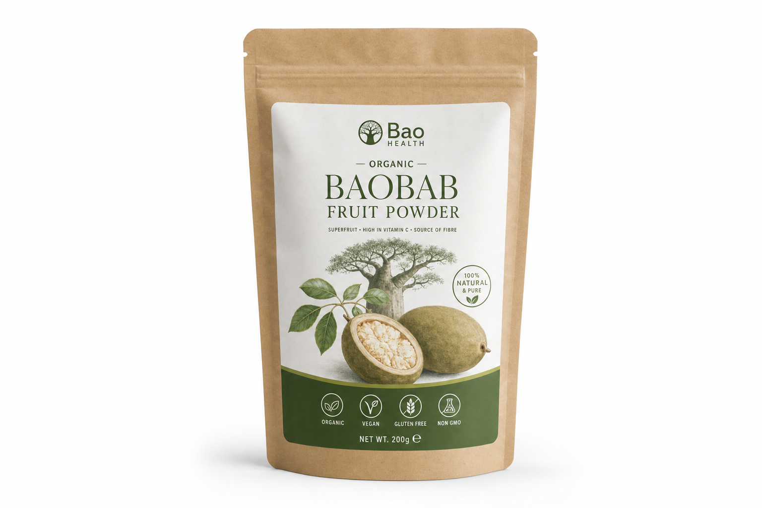 Organic Baobab Fruit Powder