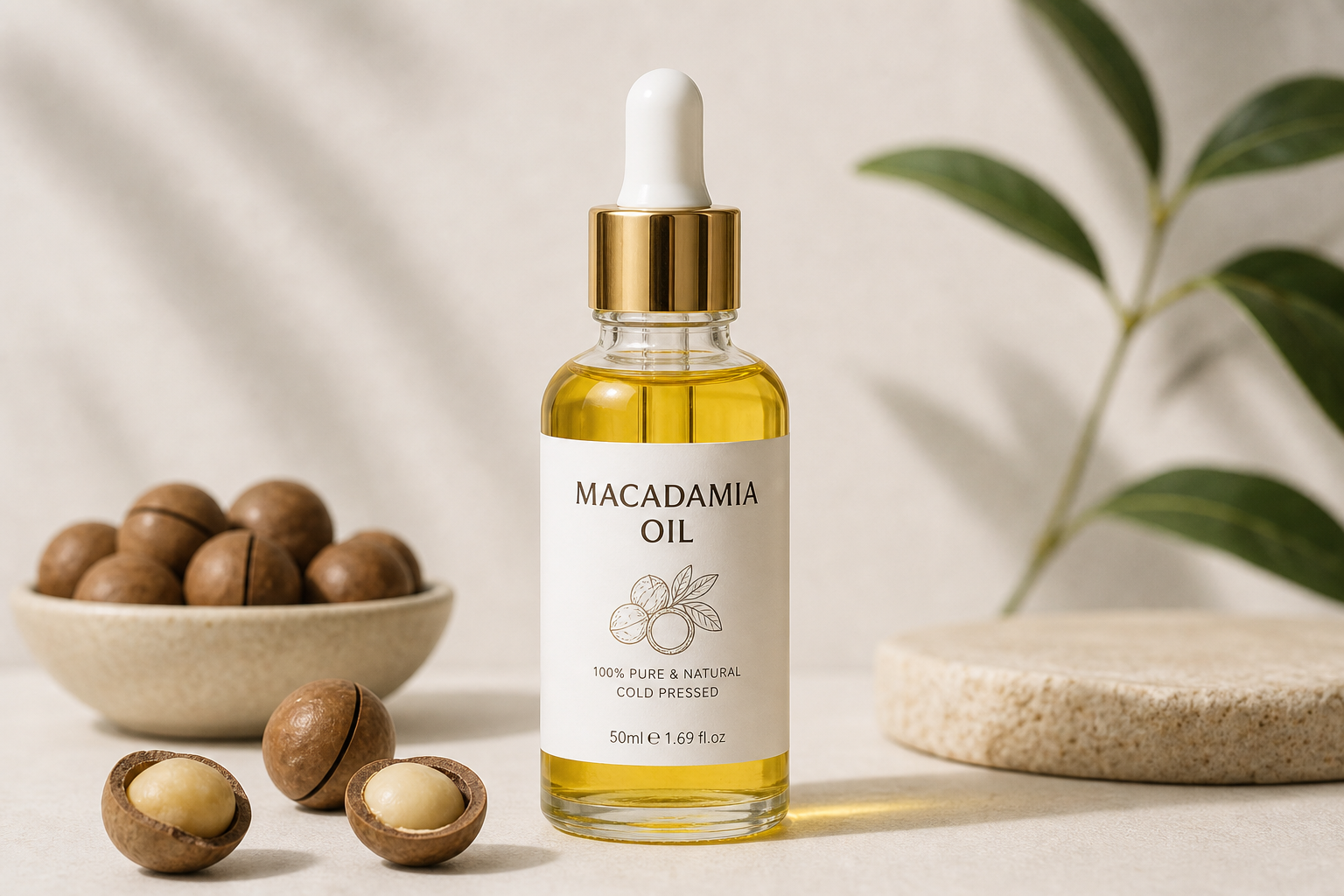 Cold-Pressed Macadamia Nut Oil